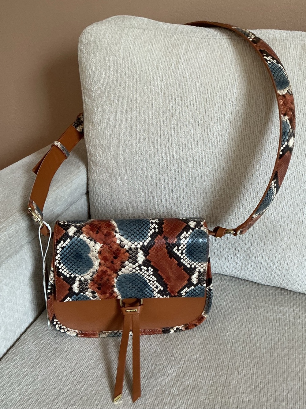 NWT - Ted Baker “Hettie” Exotic Leather Crossbody Bag